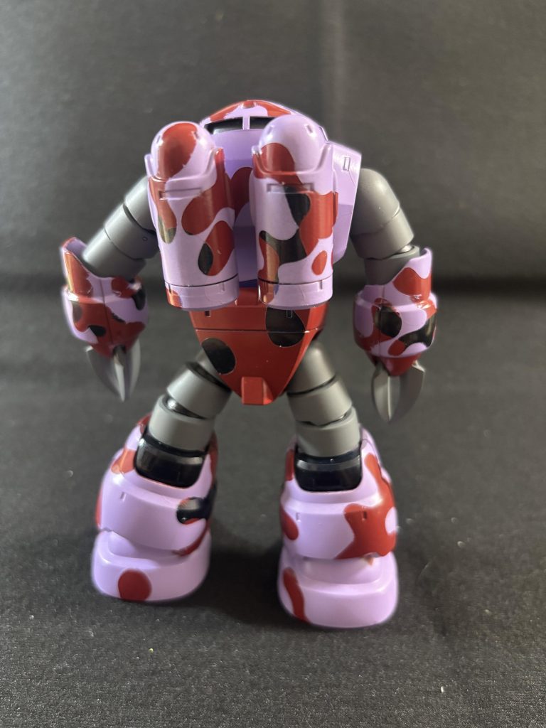 後ろにもしっかり迷彩、マスキングシールかなり便利でした