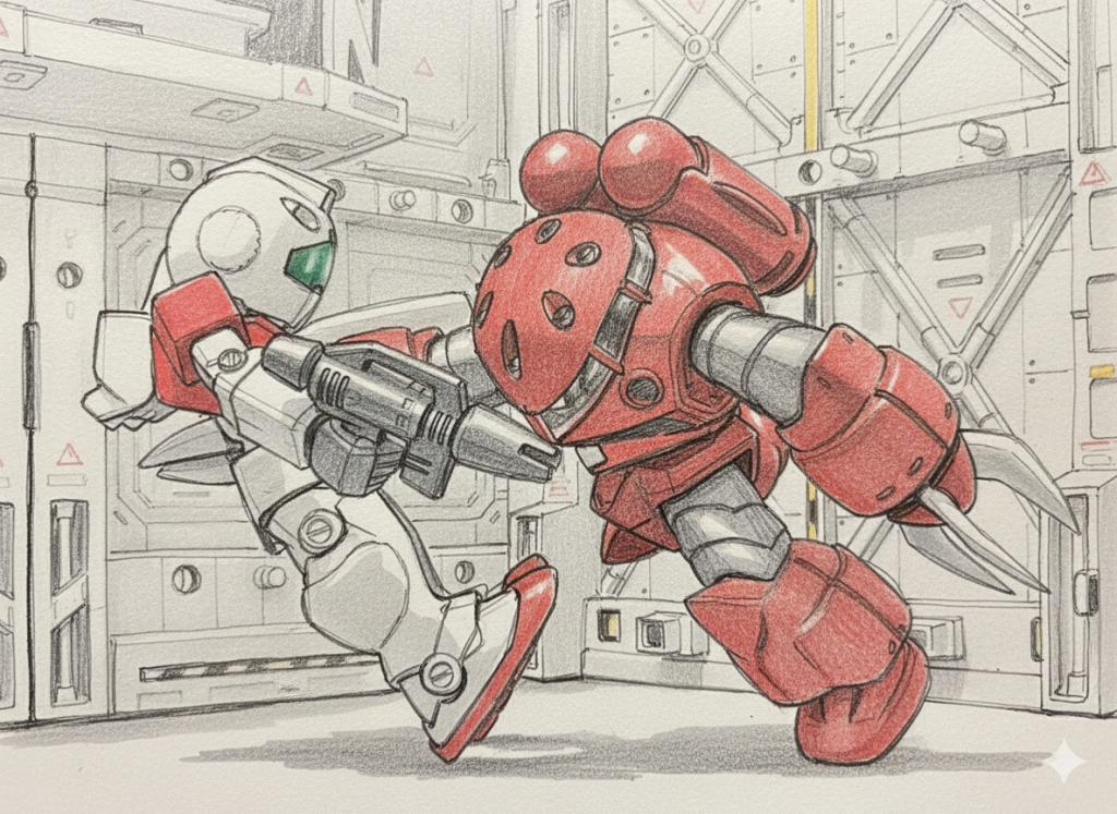 コンバージに躍動感を！シャアズゴ@ジャブローの考察