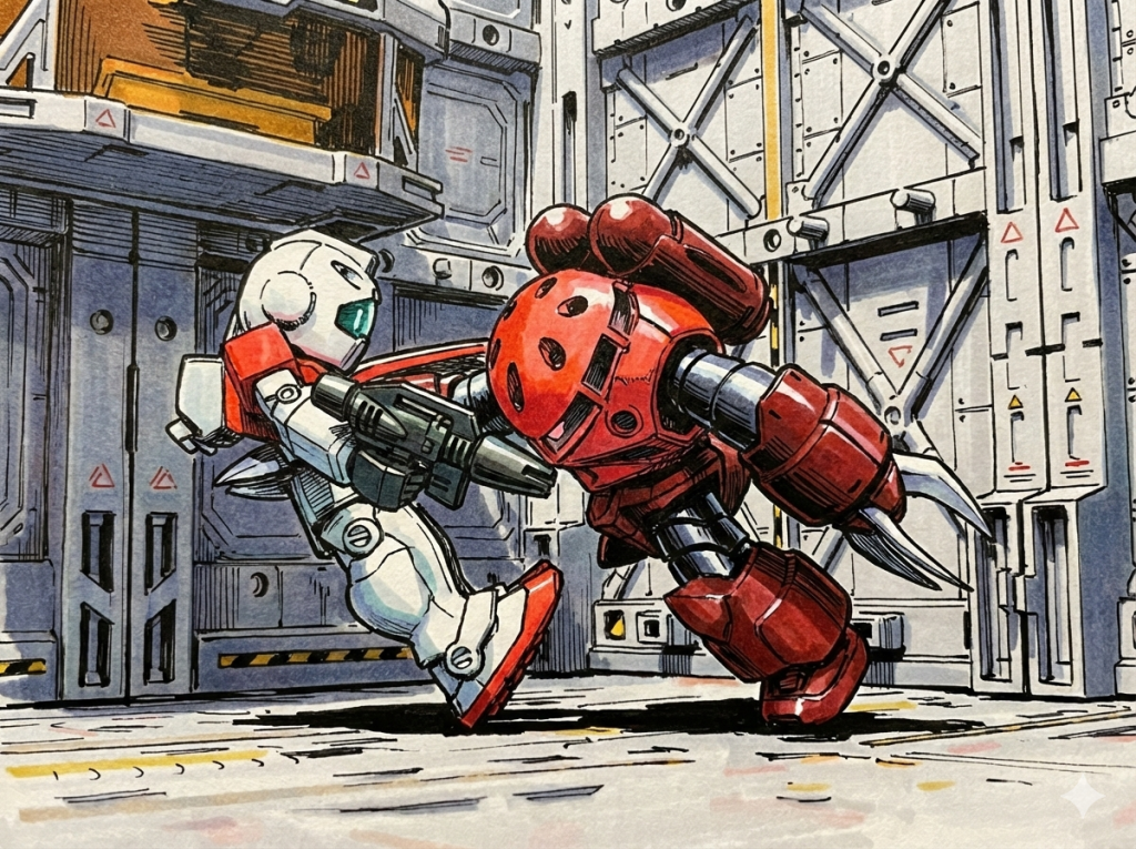 コンバージに躍動感を！シャアズゴ@ジャブローの考察