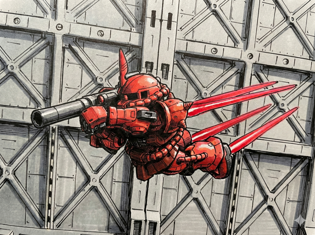 シャア「私の前に跪け、神よ！」（中二病）@ルウム