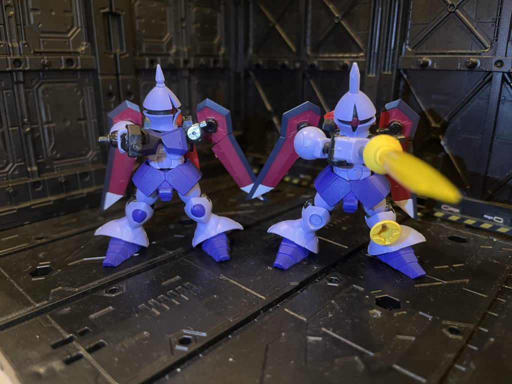 ギャギャンギャンは肩が上がらない代わりに前面の攻撃が得意です