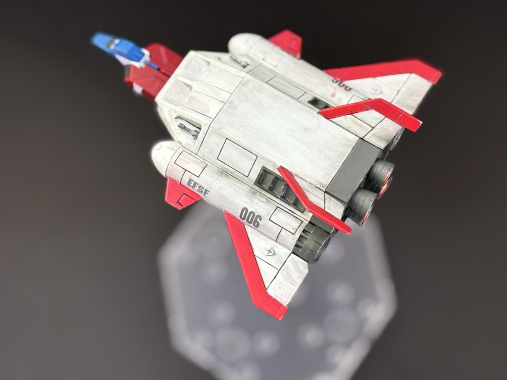 コア・ファイターはキットのものでなく、RGガンダム1.0のものを合体させてみました。