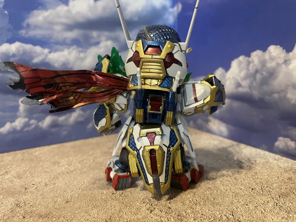 何気に後ろも塗り分け大変だったので刀で見えなくなる前w