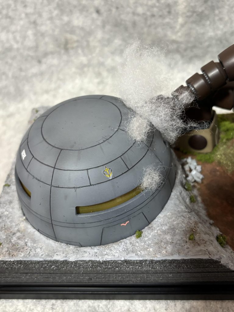 トーチカの素材は迷いましたが、良い物見つけました😁それは後ほど〜煙の表現はもう少し工夫したいところですな💦