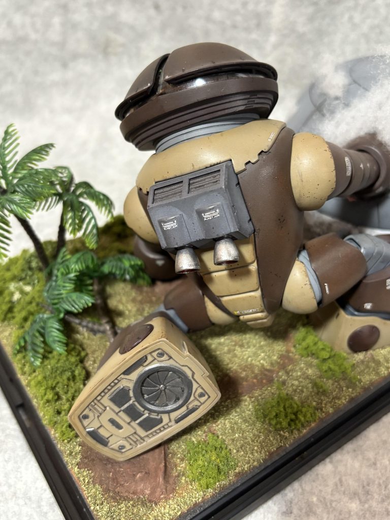 まだまだ手抜き感ありますが💦夜な夜なジオラマ土台作りも🛠️楽しかったです〜🎵