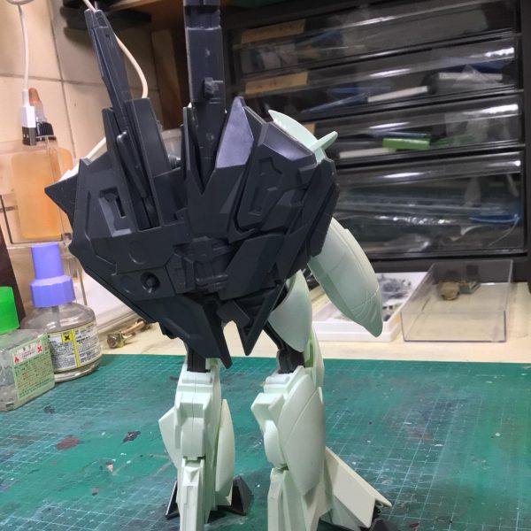 旧キット　1/144 ターンXです。古いキットですがディティールは多めかつ細かく入っており、プロポーションも悪くない。元のキットの良さを生かしつつ気になる箇所を改造していこうと思います。制作記とは言いつつも制作は終わっているので実際には備忘録です|*ﾟДﾟ|┛︎写真が少ないので内容は極薄になっております(; ´_ゝ`) ﾌｯ（6枚目）