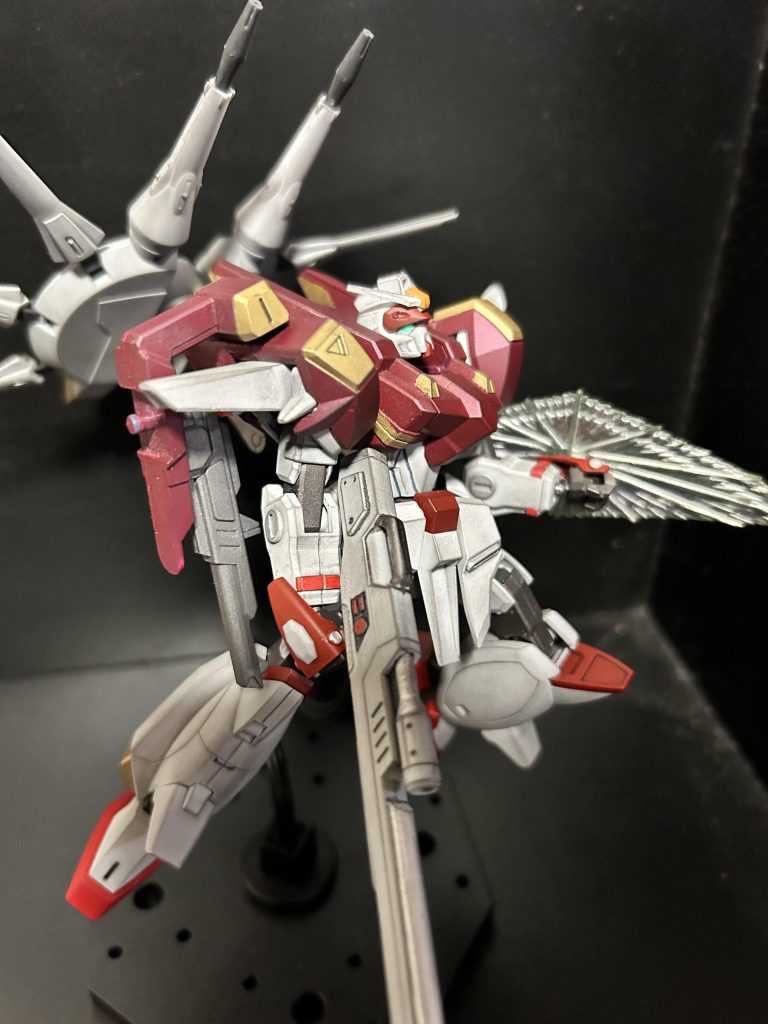 出撃！首を延長してあるので、そこそこ上も向けます。　足も延長してますがポロポロ取れます笑