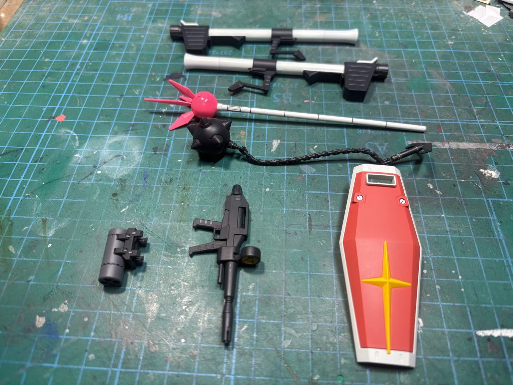 武装類 バズーカを1個追加 　　　　　 &nbsp; &nbsp; &nbsp; &nbsp; &nbsp; &nbsp; &nbsp; &nbsp; &nbsp; &nbsp; &nbsp;ガンダムエースの付録の物も追加です