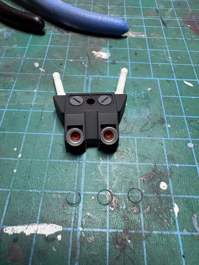 バックパックも塗り分けしました &nbsp; &nbsp; &nbsp; &nbsp; &nbsp; &nbsp; &nbsp; &nbsp; &nbsp; &nbsp; &nbsp; &nbsp; &nbsp; &nbsp; バーニアは塗り分けとMSGを使って仕上げました