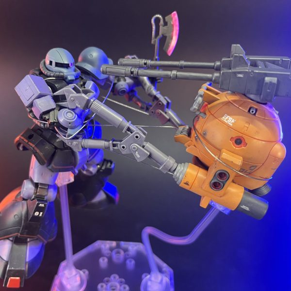 08MS小隊、1話の『2人だけの戦争』高機動試作型ザク&ボールK型(08小隊版)