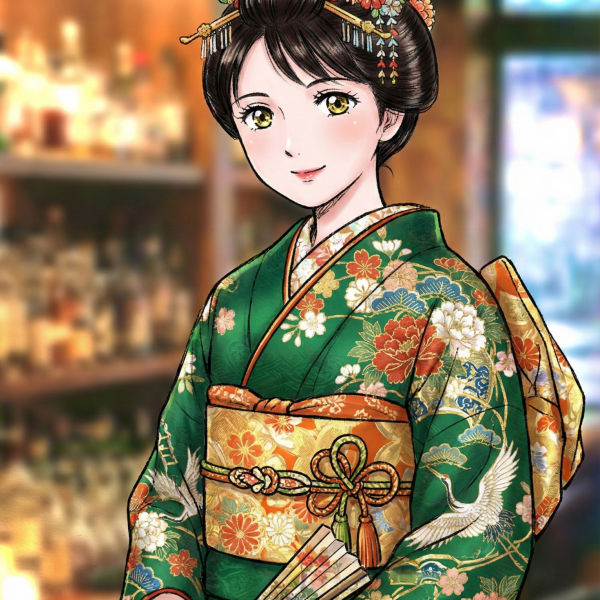 振袖描けないので、AIに描いてもらいました。チタは……七五三？(gundam-kao2)ミヤギは一発目の指示では時代劇風にされてしまいました笑最後の一枚。舞子はん風？ミヤギです笑（5枚目）