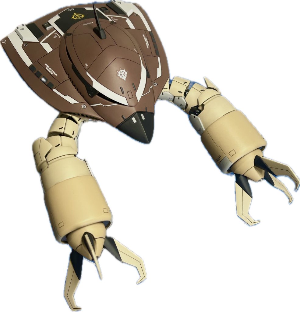 アームを前方に出すとこんな感じです。クローは開閉します。