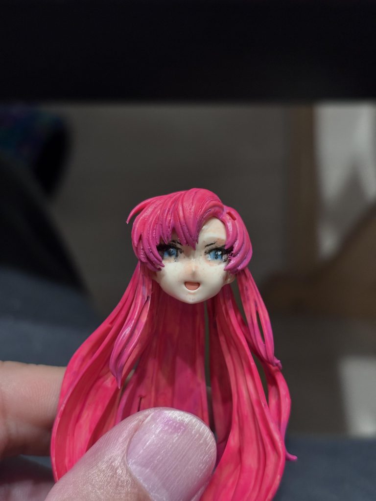 髪も染めました