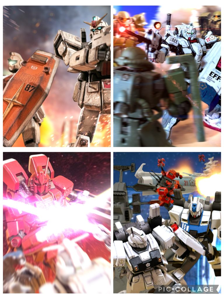 　そして、基本的に作戦は一戦入魂です。　基本的にどの部の主役も、強襲任務が多いのですが、一つ一つの作戦はあまり長丁場にしないようにしています。戦いってめっちゃ疲れそうじゃないかなあ、と。アニメみたいに絶え間なく戦い続けたら、人間性が摩耗しきるのでは、と思っています。アムロ然り、カミーユ然り、キラ然り……つらかったろうなぁ、と思います。長かったり、激しかったり、腰を入れた戦いの後は、キャラクターをなるべく休ませているつもりです。　決戦前の「嵐の前の静けさ」（before the storm）と、戦いの後の「ホッと一息」も意識しています。　ヘントやイギーは最初からベテランなので、それなりに戦ってきた感がありますが、たぶん、キョウはそんなに戦っていません。本編中で彼女が参加した作戦も、数え切れるくらいしかないと思います。なので、キョウはユニカムエースではありません。