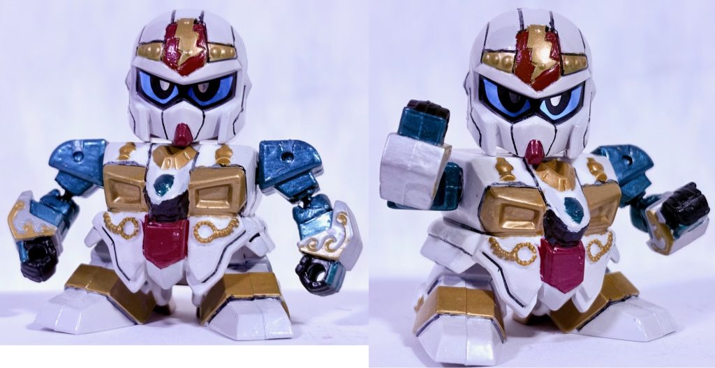 軽装タイプ。今回もボールジョイントを腕に仕込んで可動範囲を増やしてある。