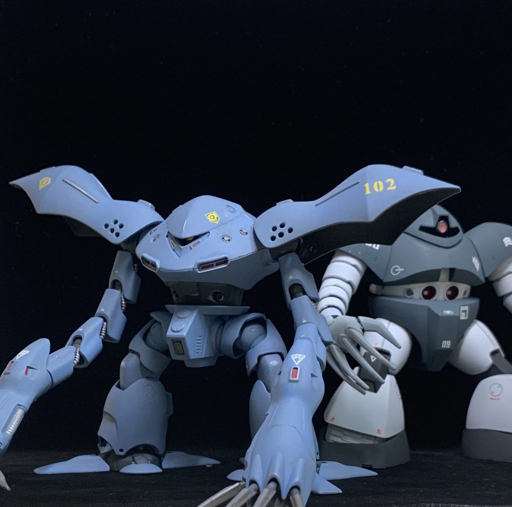 ゴッグとの２ショット。（以前製作したPS2版ガンダム戦記の2Pカラーのものです。）