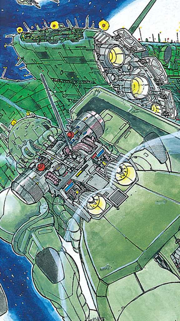 MS戦記でのMS表現は、これまで誰も表現していなかったゴチャメカがスー少年、いやガンプラ少年達のハートを貫いたのでした🎯