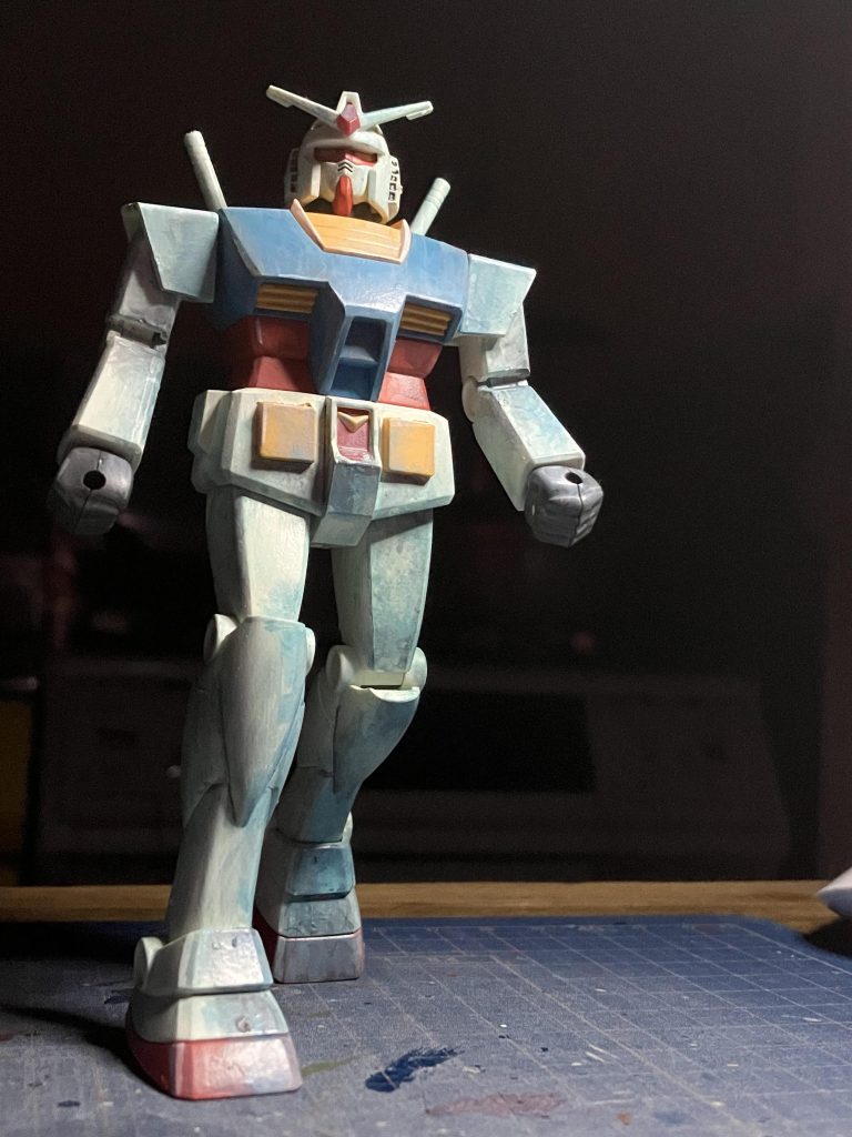 先日、見てきた「描く人、安彦良和」展で購入した安彦良和の色調でランナー塗装組み上げてからvicカラーで安彦良和さんの水彩画のイメージで彩色しました