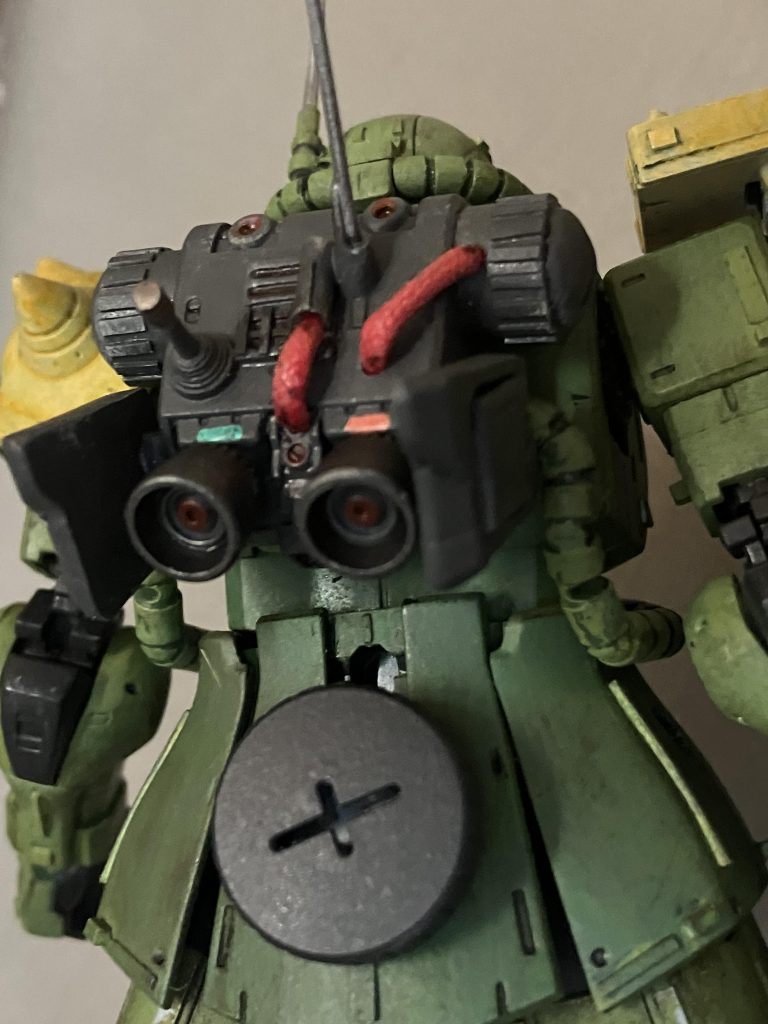 子供の頃、近藤ザクを作りたくてもハードルははるか高く、それからウン10年経てオリジンザクを使ったら、それぽく出来るのでは？が製作したきっかけでした☺️