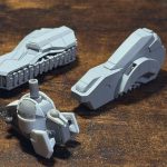 まずは足回りからプラ板の箱組みで製作開始。ガンタンク旧キットから履帯とか動輪、転[…]