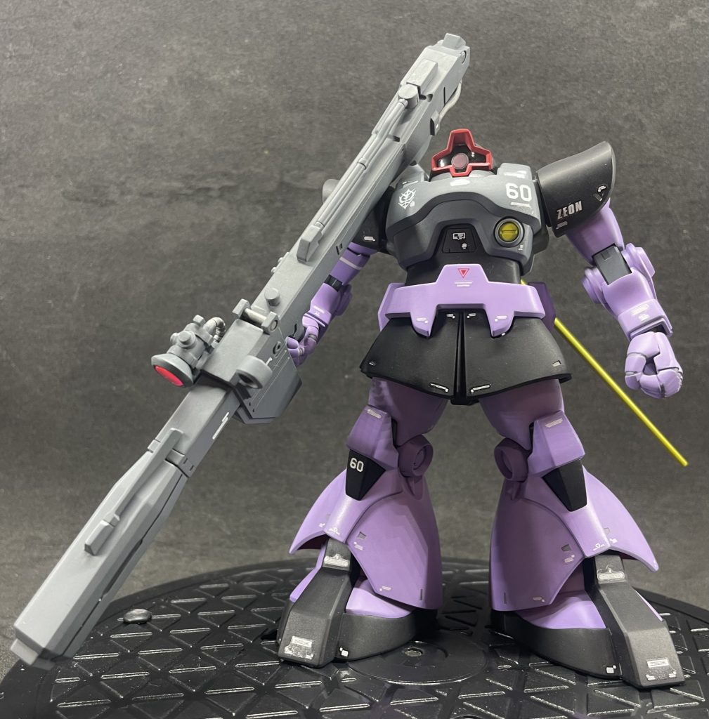 マッシュ機の機体ナンバーを入れてますが、換装してリックドムです。ちょっと考えてる事があって、リックドムの方でで飾る予定です。