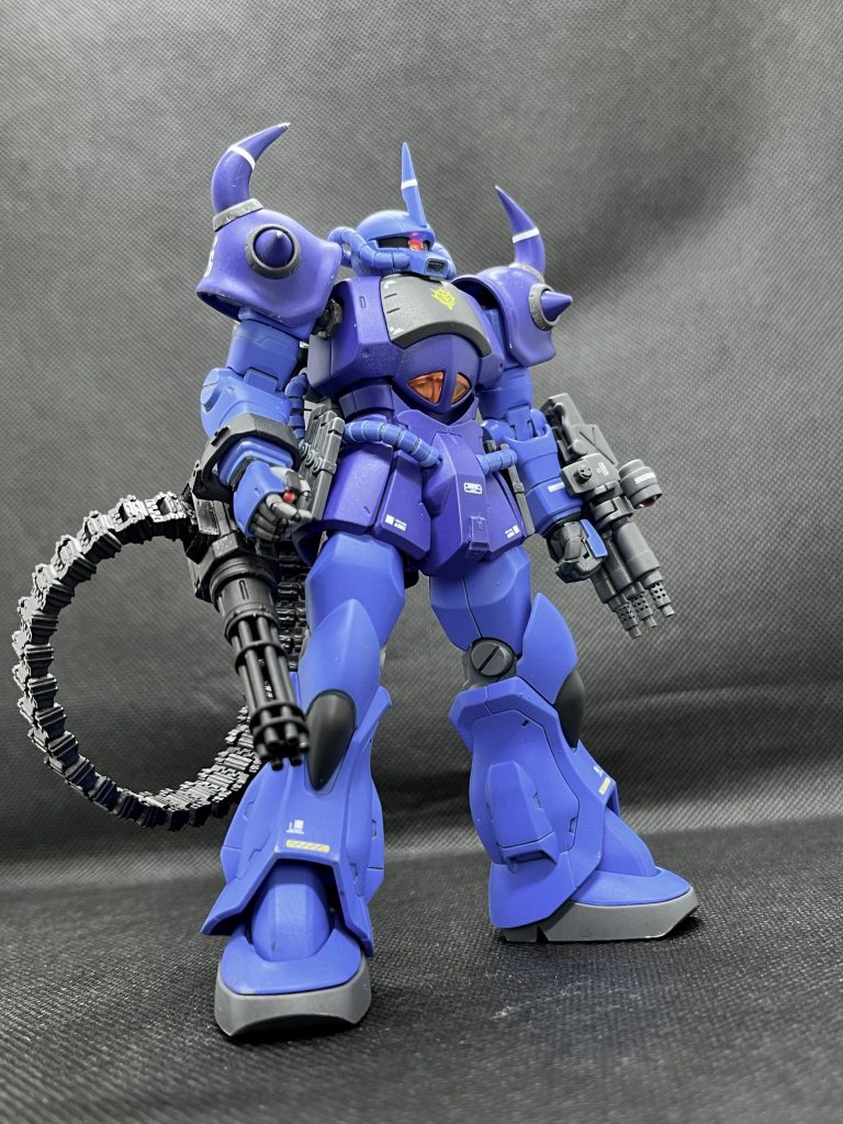 拠点防衛用の装備としてガトリンガンを持たせてみました。ヘビーな銃器がやはり似合いますね。個人的に武器もりもり・ましましが大好きなので、ついつい重武装しがちです(笑)