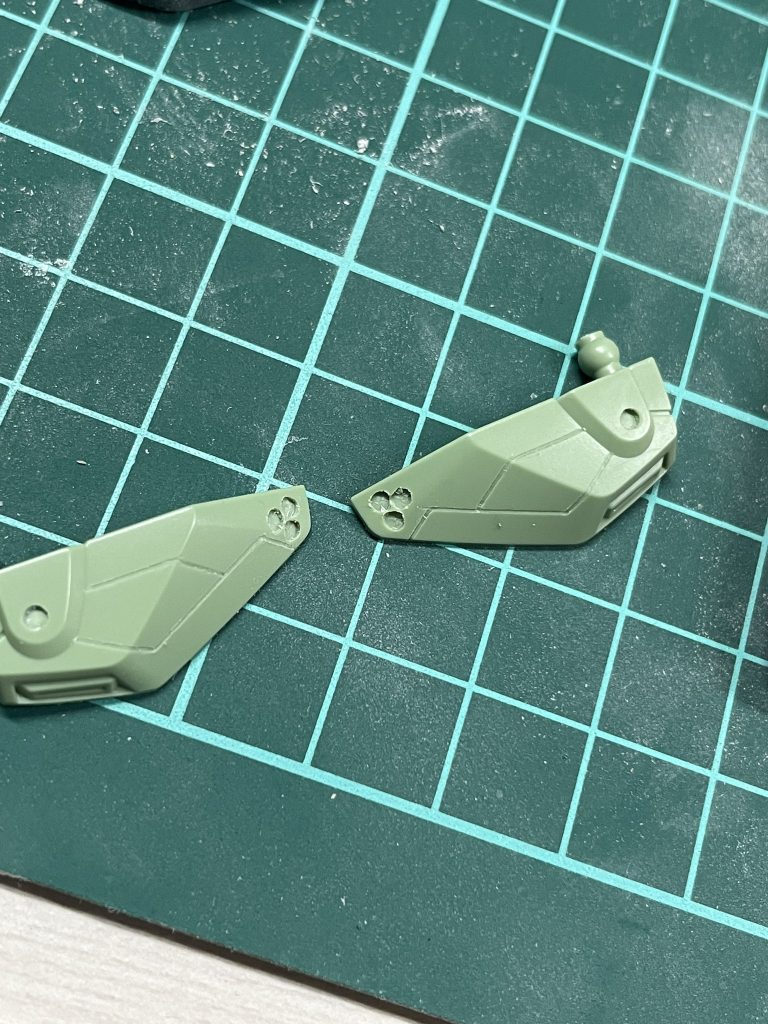 初筋彫りはこんな感じで穴は酷かったので結局埋めました