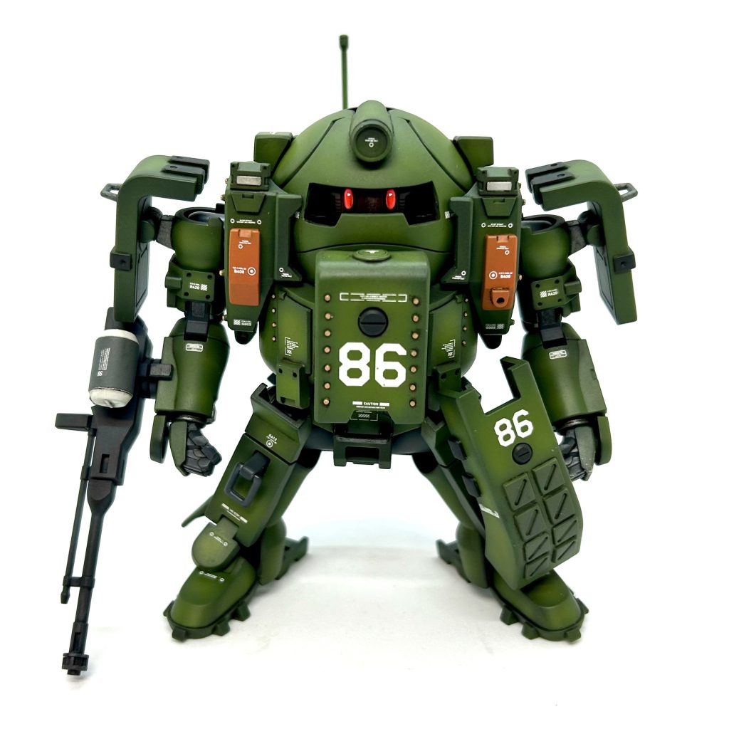 最後の最後まで迷った“ツインアイ”バージョン。個人的にツボだったので差し替えパーツで採用してみました👀なんだかこんなキャラクターありそうですよね😅