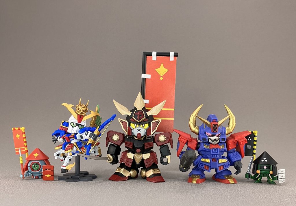 サイズ比較スペリオルディファインやガシャポン戦士fが良さそうですね。