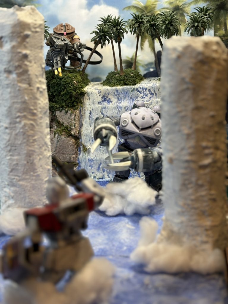 あん時さー。ロケットランチャーの水柱がー。おまえ俺のこと撃ってないか（笑）ハハハハハ！