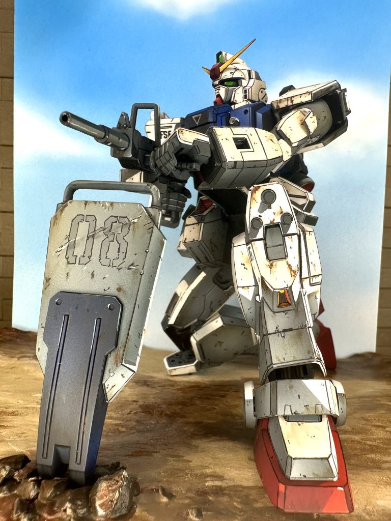 MG 陸戦型ガンダム イラスト風アニメ塗り