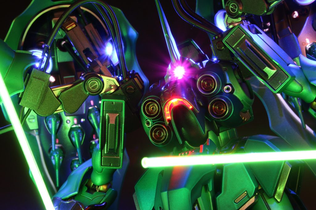 HGUCクシャトリヤ LED電飾