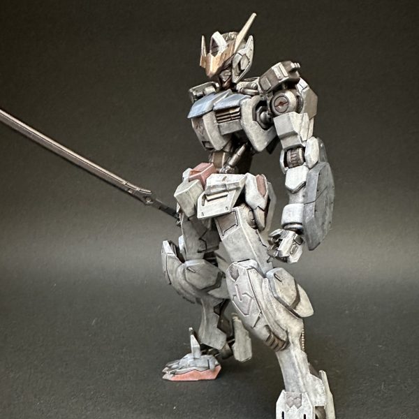 今月のオルフェンズ　HG　ガンダムバルバトス　ドライブラシ仕上げ