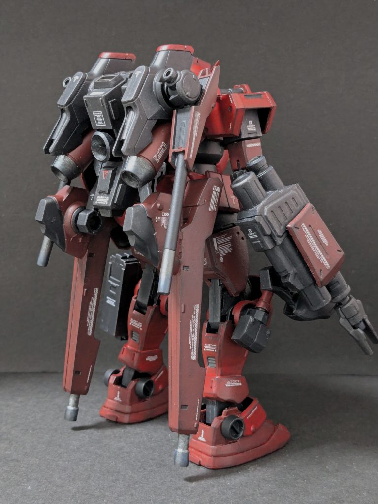 【背面】作風的に使い道がなかったルブリスのバックパックとウルのフェーズドアレイキャノンを使うことも縛りの一つにしていました。結果的にてんこ盛りになった後ろ姿も悪くないなと思いました。