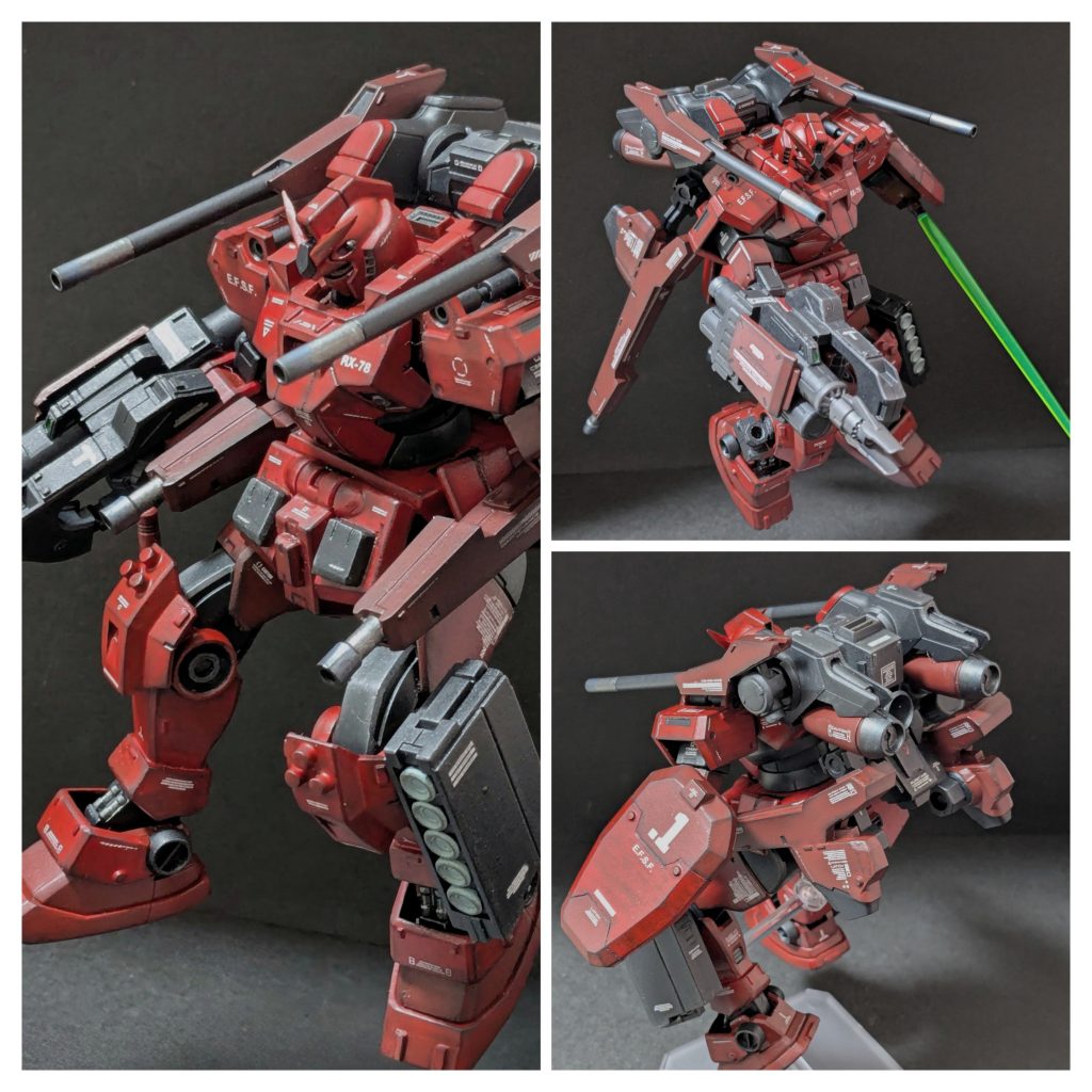 ポージング色々。右下のフルバーストの後ろ姿も意外と気に入っています。