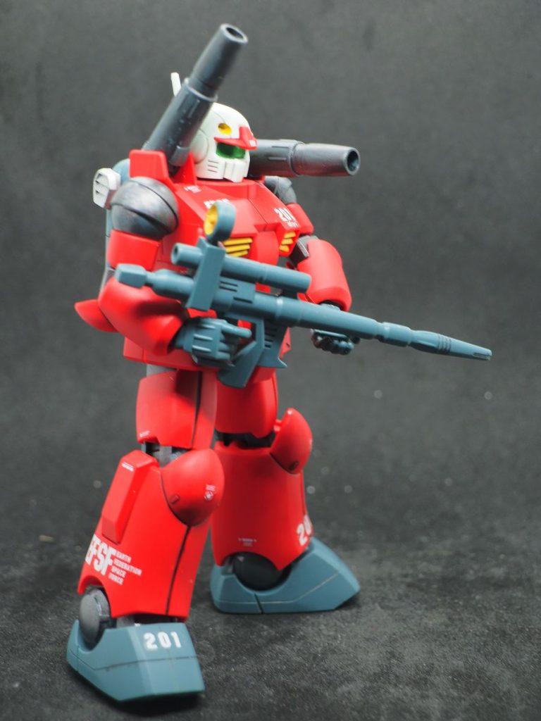 キャノンは旧キットの方が安定感が有っていいんだけどなぁ(gundam-kao5)