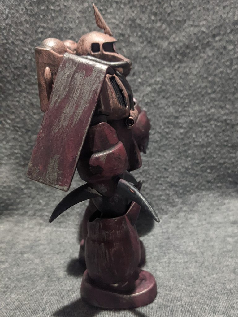 右腕はそのままクローで肩もそのまま。まだ水中に慣れてないんでしょうね…擦りキズだらけです(笑)