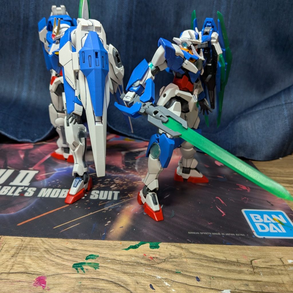 ダブルオーライザー+ダブルオークアンタ｜ライトとレイのガンプラ