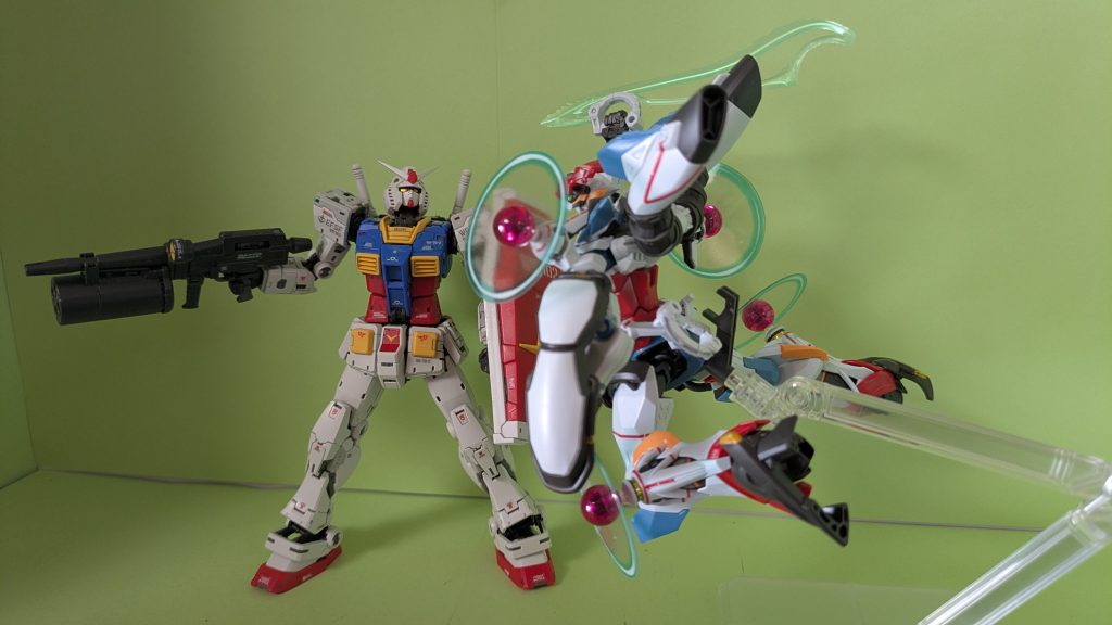 最終回のシュウジ専用ガンダムにトドメを再現してやりたかったw。されどこれが限界。（プレバンじゃなくて一般でやってほしかったところ）