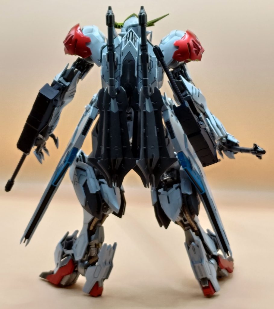 背中側。黒系は大好きなグラファイトブラックメイン。