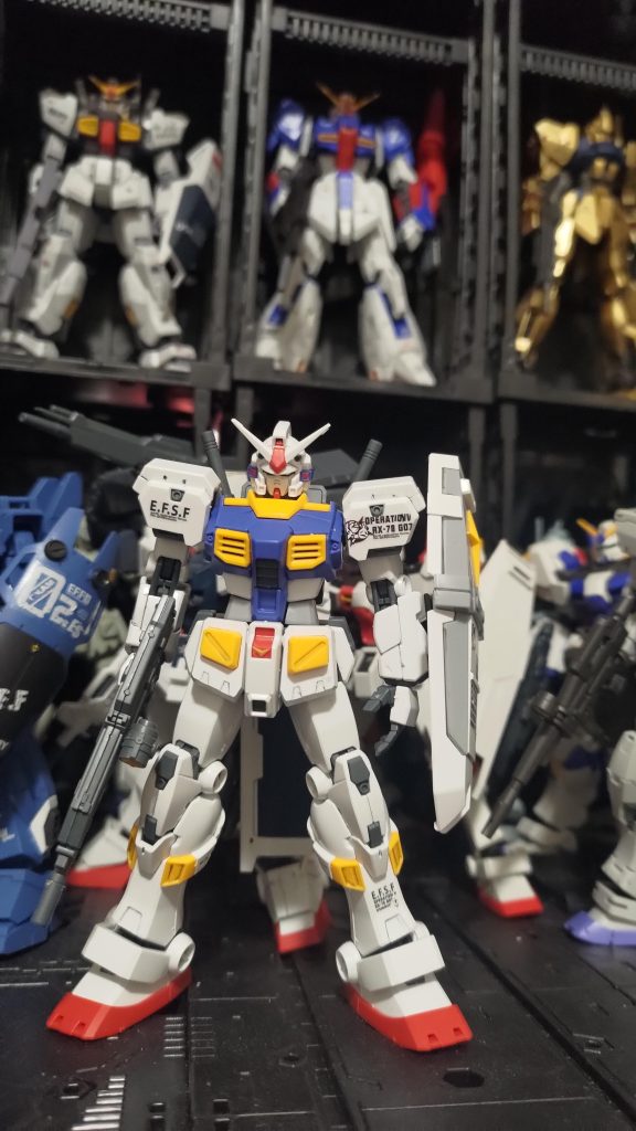 ひょんな事から7号機用らしき水転写デカールを手に入れたので貼ってみました。墨入れとデカールのみです！