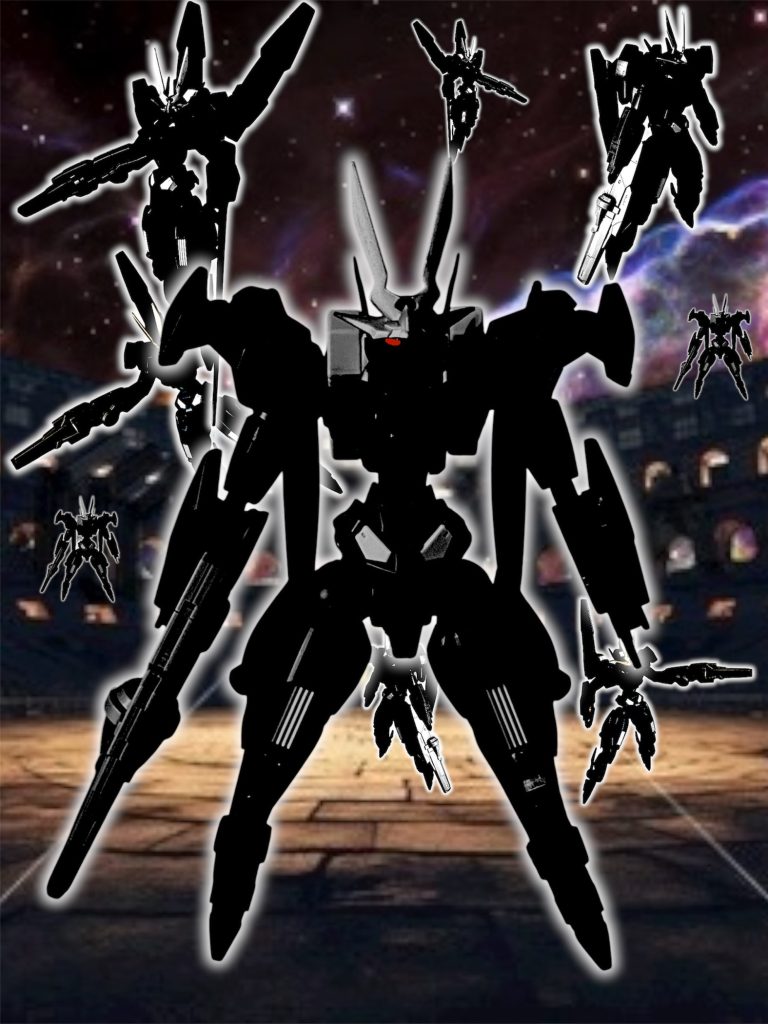 「全員、その場を動くな」&nbsp;「な、何の騒ぎだ！？」「何なんだ、あのMSたちは？」&nbsp;気が付けば、闘技場には無数のMSが降下して包囲されている。&nbsp;「な、何なの？これ！？摘発なの？ドミニコス隊？グエル？」&nbsp;「いや、俺は何も聞いていないぞ…それに、あれはドミニコスの部隊じゃない…あれは、、、」所属不明の無数のMSからは、観客やザザ商会の組織員たちへ向けて警告が発せられている。&nbsp;「全員、無駄な抵抗はやめて投降せよ。この場所は我々の艦隊によって包囲されている。繰り返す、武装を解除して投降せよ。この場所は宇宙議会連合が制圧した。」