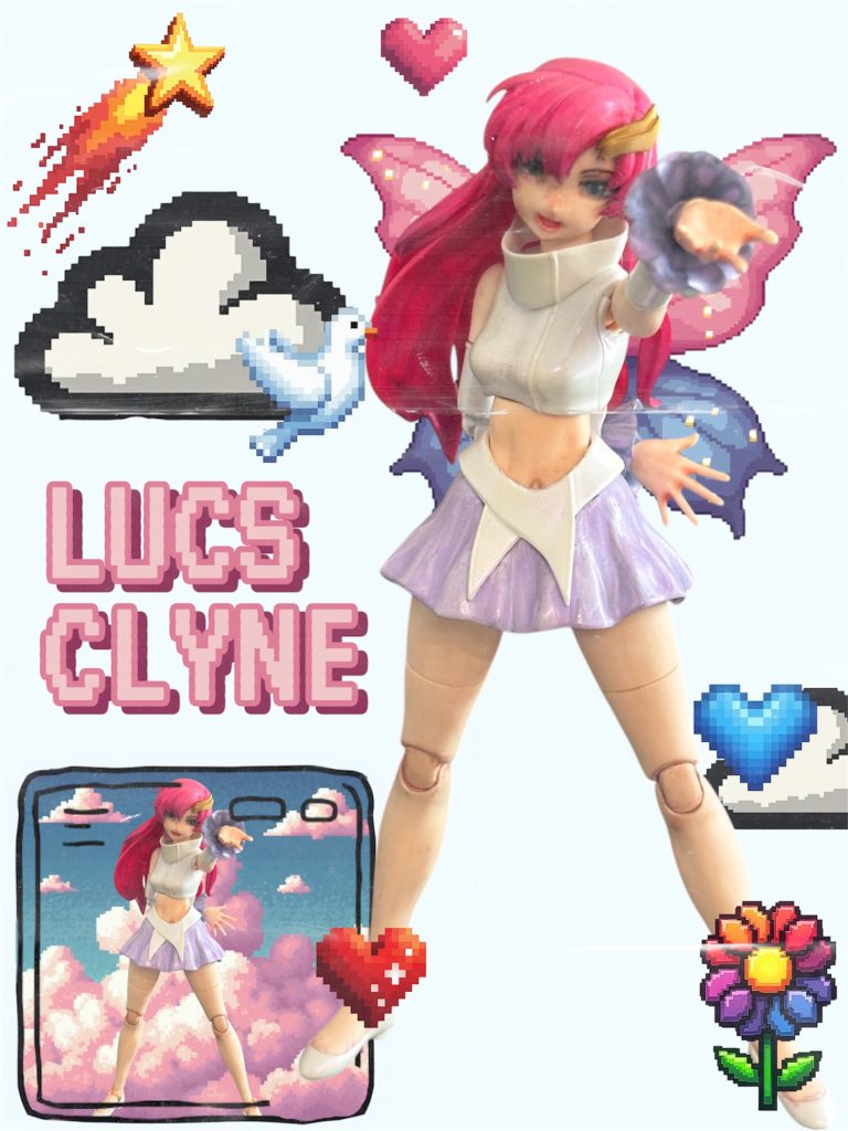 「ゲーセンでプリ撮りました😆」というシーン。