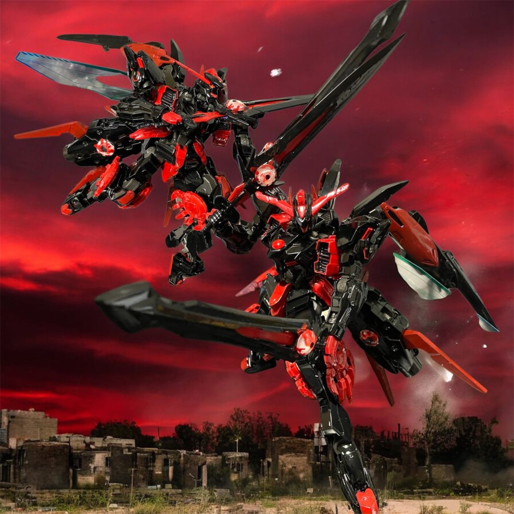 最終形態「マクギリス」。各部にベルゼブブの名残を残しつつ^_^バエルソードから異形化したベルゼグラム・ベルゼムンクの二刀で戦う^_^