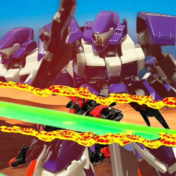 「活動停止。一端様子を見るが油断するな」「助かる・・・・しこたま玉をぶち込んでこれかよ💦」片腕を失い、片膝をつくベルゼバエル。「HQ、聞こえるか？話にあったヤツで間違いない。こちらもかなりの損害を被った。至急、増援を回してくれ」「特別休暇が欲しいぜ、たまらんよ💦」視線をバエルから外すレギンレイズ小隊。視線を外れたバエルの損傷箇所が・・・・「もう少し時間をずらしてから調査を開始する。全員、気を抜くな」「大丈夫ですよ、機体はまだしもパイロットはねぇ^_^」「戦場に油断を持ち込むな💢警戒をっ・・・」それが彼らの最後の言葉となった。一閃。その後、両断された機体が爆発。「「「なっ💦」」」その次の瞬間、新しく生えた物々しい💪の目玉から閃光・・・〜〜10分後〜〜「HQ！HQ‼️至急増援をくれっ💦早く、早くっ💦」ウ・・・ウオォオーーーンッ‼️再び目覚めた意識には先程打って変わったマダラ色。今、狂気が溢れた・・・・（5枚目）