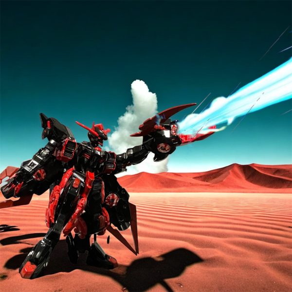 「活動停止。一端様子を見るが油断するな」「助かる・・・・しこたま玉をぶち込んでこれかよ💦」片腕を失い、片膝をつくベルゼバエル。「HQ、聞こえるか？話にあったヤツで間違いない。こちらもかなりの損害を被った。至急、増援を回してくれ」「特別休暇が欲しいぜ、たまらんよ💦」視線をバエルから外すレギンレイズ小隊。視線を外れたバエルの損傷箇所が・・・・「もう少し時間をずらしてから調査を開始する。全員、気を抜くな」「大丈夫ですよ、機体はまだしもパイロットはねぇ^_^」「戦場に油断を持ち込むな💢警戒をっ・・・」それが彼らの最後の言葉となった。一閃。その後、両断された機体が爆発。「「「なっ💦」」」その次の瞬間、新しく生えた物々しい💪の目玉から閃光・・・〜〜10分後〜〜「HQ！HQ‼️至急増援をくれっ💦早く、早くっ💦」ウ・・・ウオォオーーーンッ‼️再び目覚めた意識には先程打って変わったマダラ色。今、狂気が溢れた・・・・（6枚目）