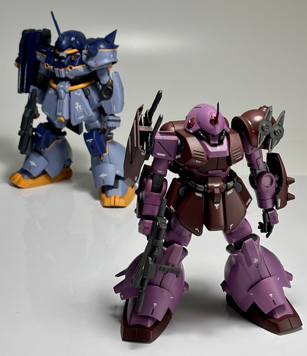 ムーンガンダム登場したてのマラサイ派生機「RMS-108TX ゾンブラ」風、でした。改造箇所が少なかったのでデザイン画公開から数日で完成させることができました。