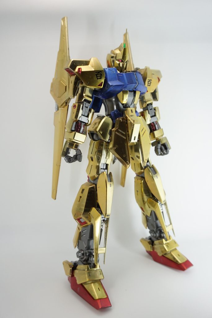 内部パーツは下地なしでフレームメタリック1です。銀の部分はEXシルバーです。クリアパーツはミラークロームにクリアカラーをつけています。