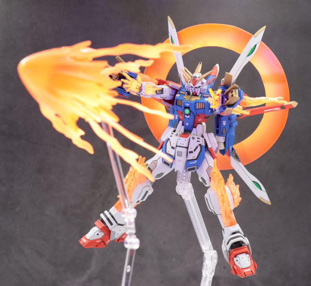 必殺技は石破天驚拳ならぬ「豪火爆砕拳(ごうかばくさいけん」。エフェクトはトライバーニングの物を重ねて製作。