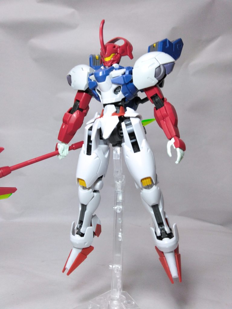 エアリアルが曲面多めの外観＆金色のシイタケモールドがあるのとダリルバルデの頭部がヴェイガンMSっぽく感じたのが作成動機です